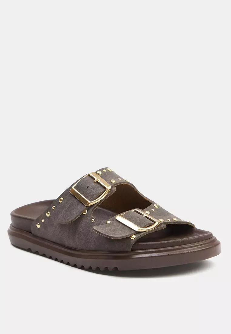 Stud Buckle Sandals