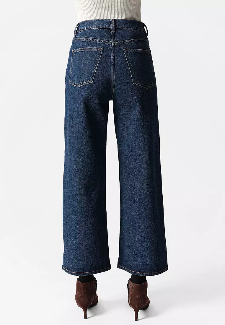 Cropped Wide-Leg Jeans