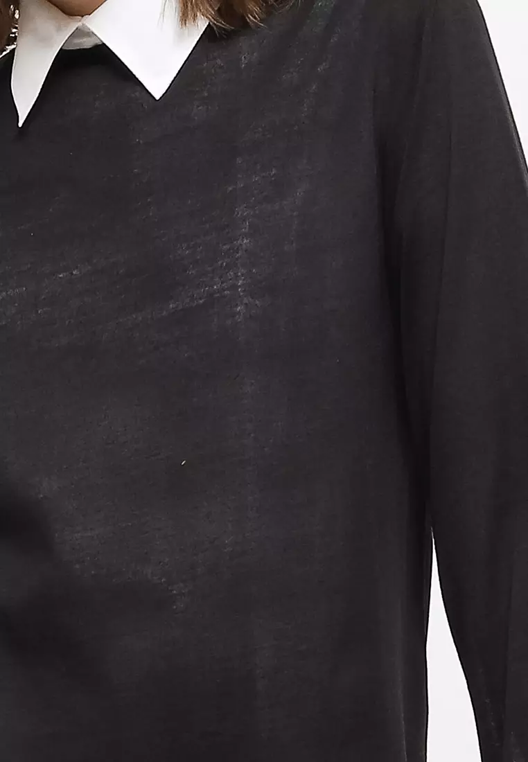 Amazon Knit Layer Sweater 2-In-1 Top