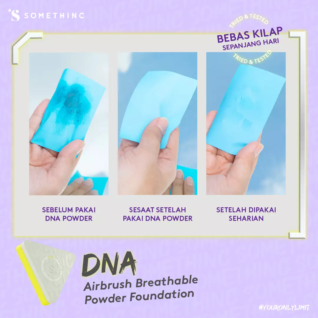 SOMETHINC DNA Airbrush Breathable Powder Foundation - Bedak Padat Neutral