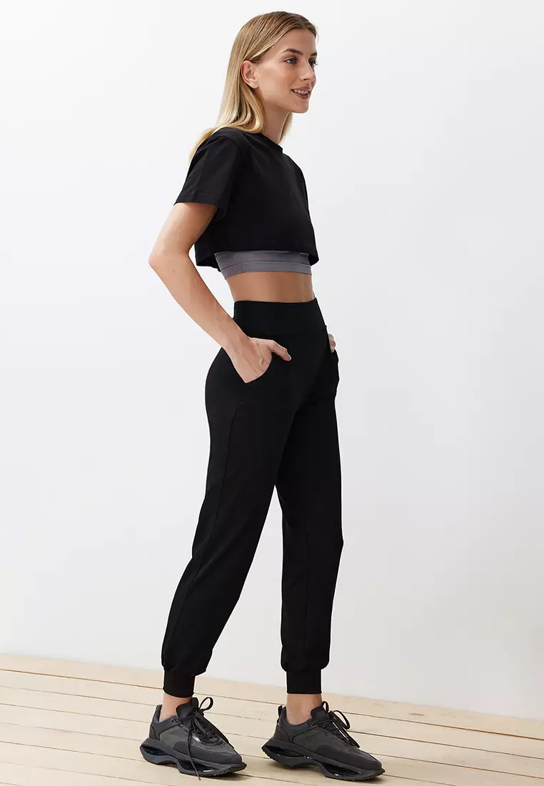 Sporty High Waist Jogger Pants