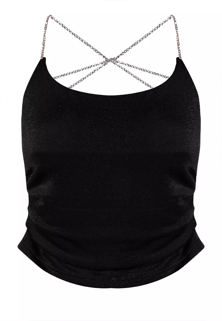 Buy Zalora Studios Sparkle Cami Top Online | ZALORA Malaysia