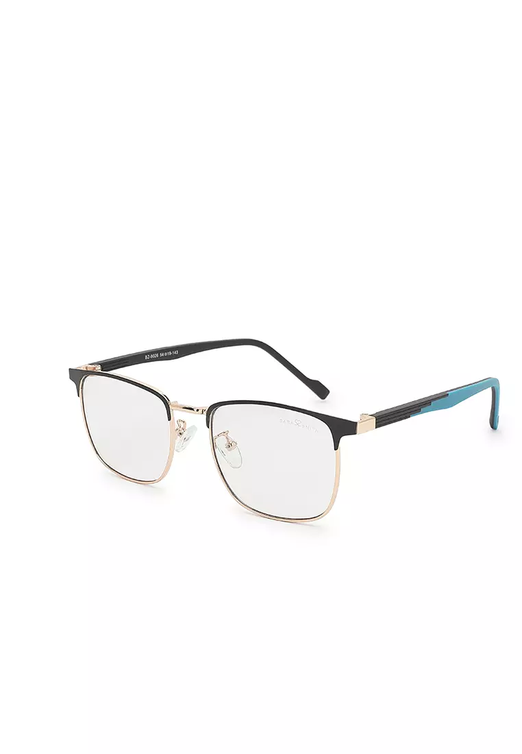 Unisex Photochromic Square Sunglasses - Gold