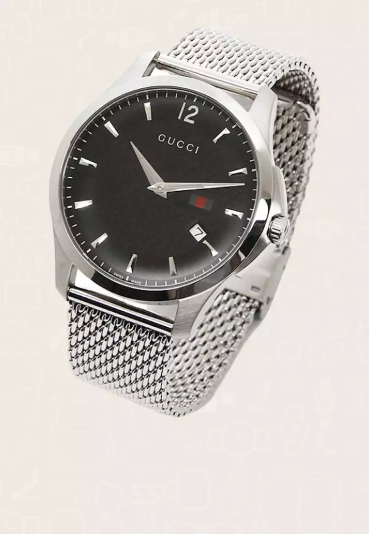 Jam Tangan Pria Gucci G-Timeless Black Quartz Watch