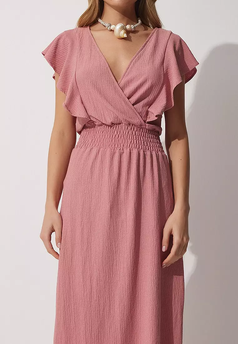 Ruffle Textured Dress