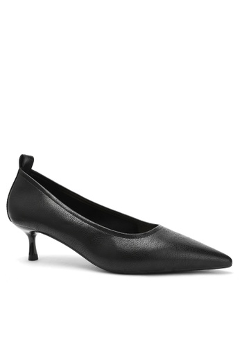 Twenty Eight Shoes black Soft Synthetic Leather Round Toe Pumps 2045-8 0A1E0SH36D32D5GS_1