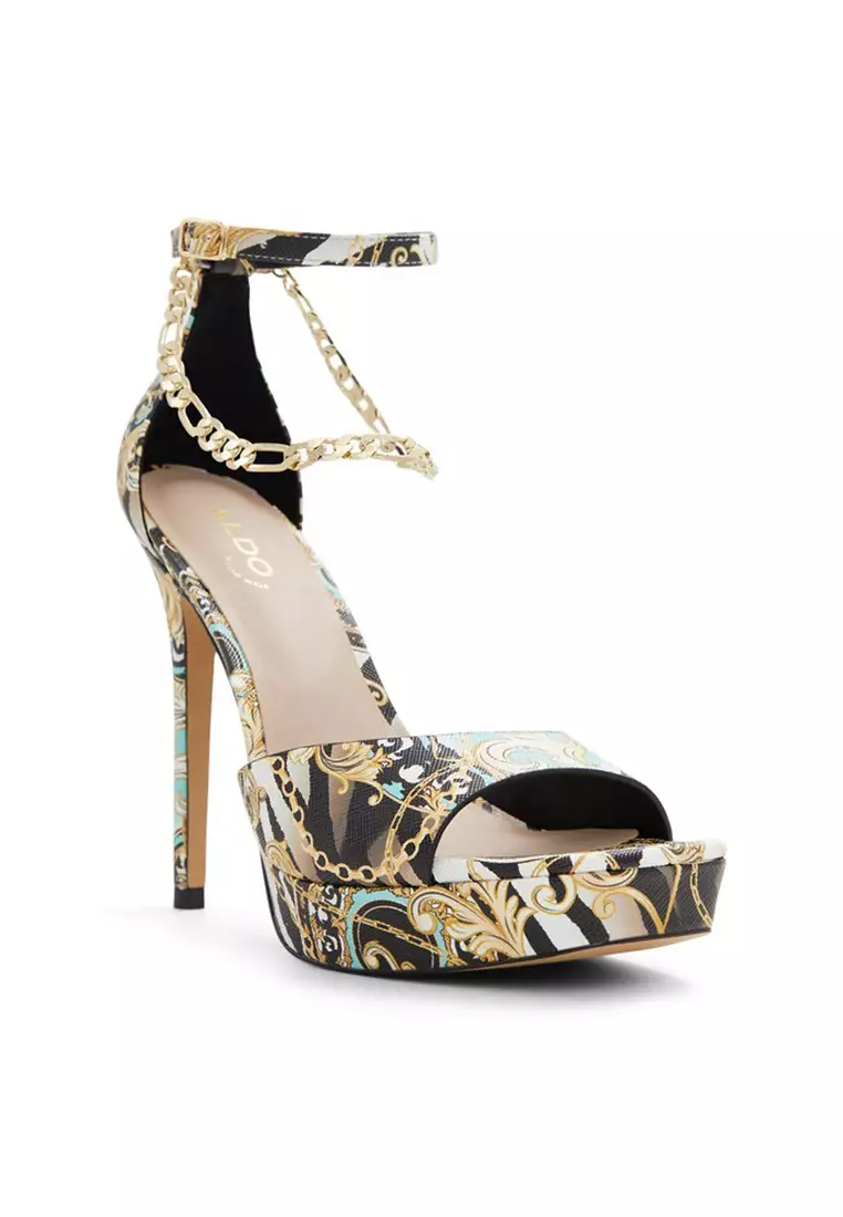 aldo gold platform shoes