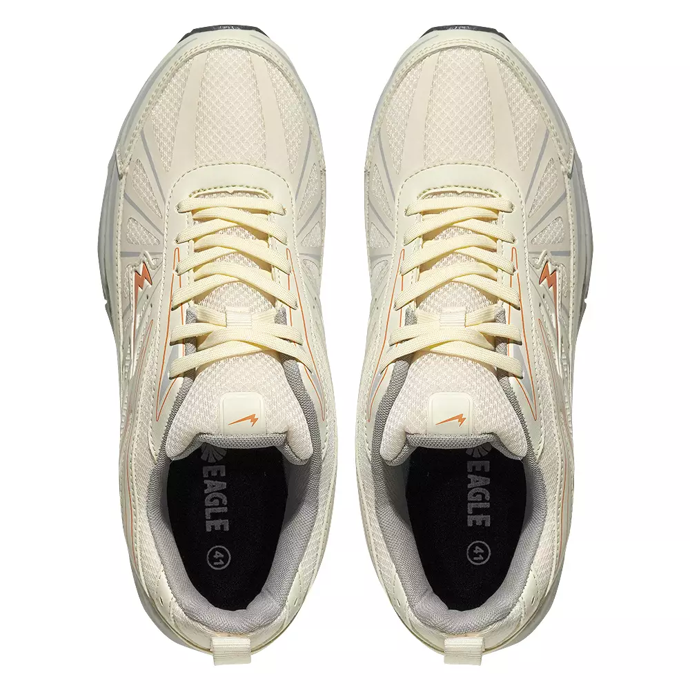 Eagle Sepatu Lari Vibe – KREM/ABU MUDA