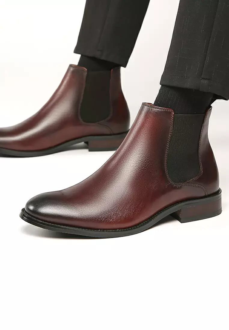 Full-grain Suede Chelsea boots