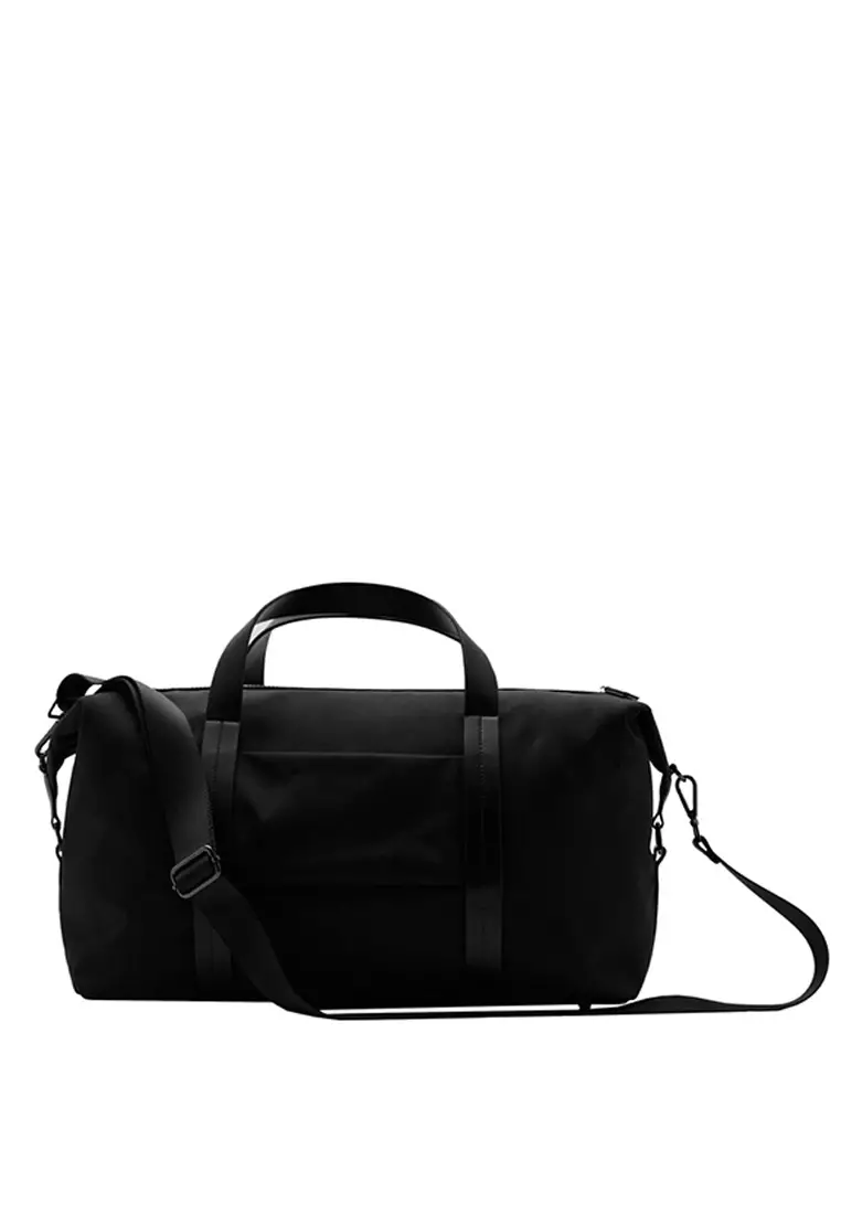 Combined Leather Bowling Duffle Bag