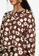 Lubna brown Printed Peasant Blouse 1CB3EAA47F6AEDGS_2