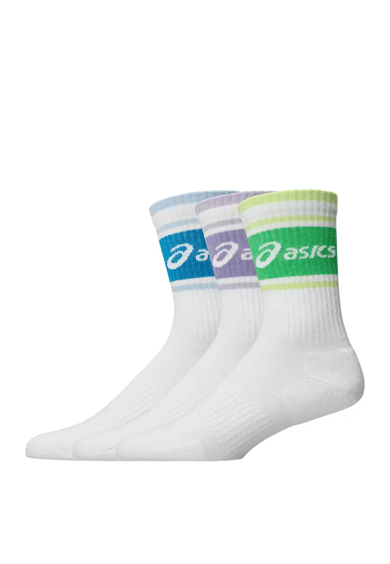 Asics Unisex 3 Pack Asics Logo Crew Sock -3033C295.300