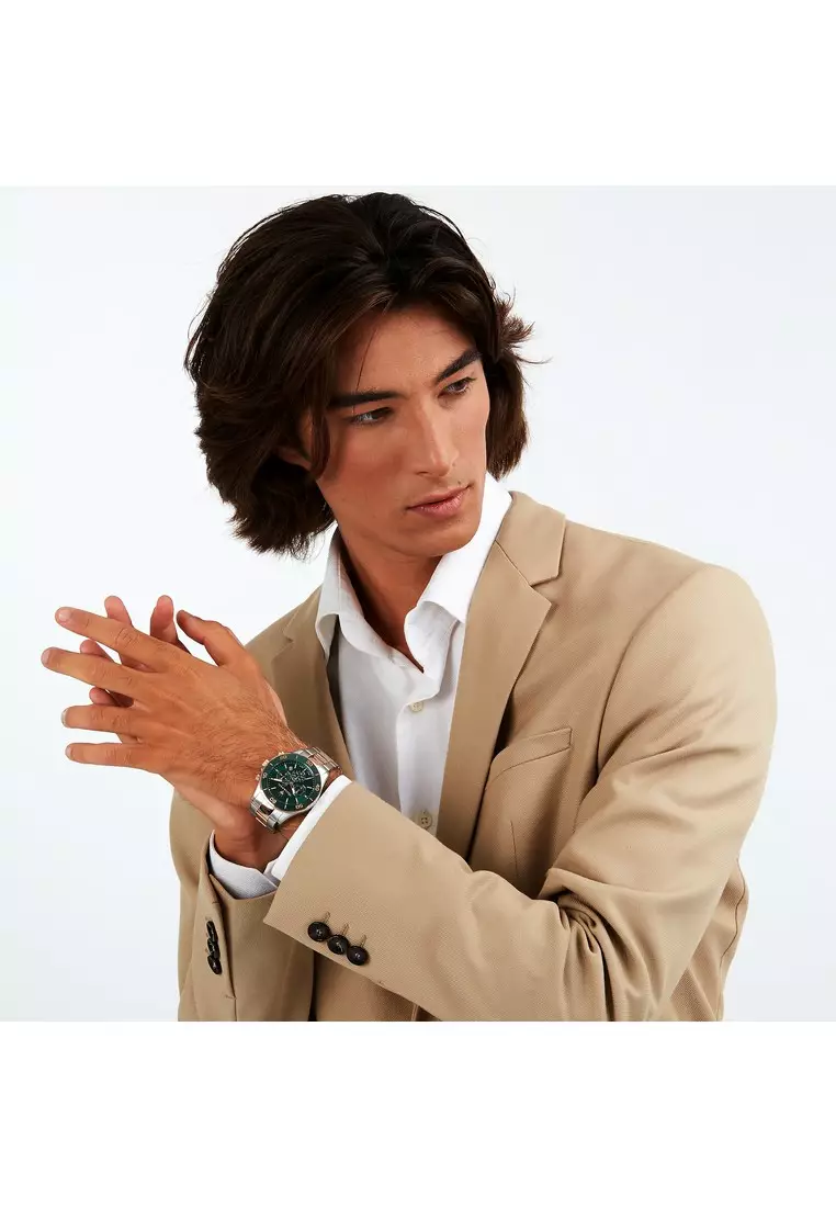 【2 Years Warranty】Maserati Competizione 43mm Men's Quartz Watch Luminous Dial Hands R8873600004 Japan Movement