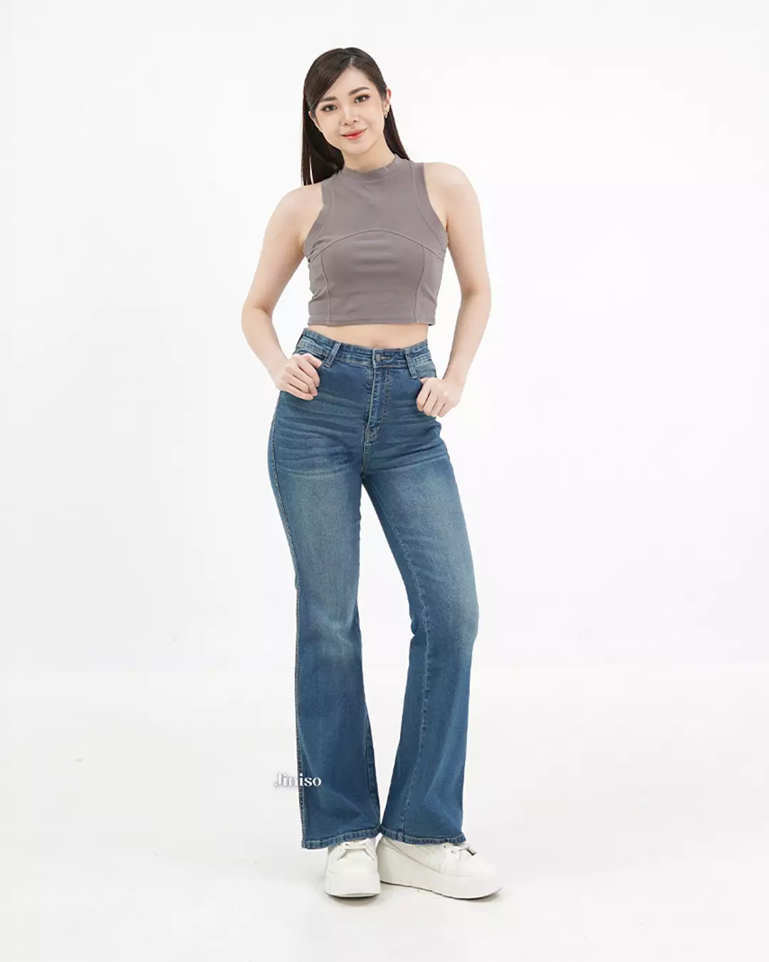 Highwaist Stretch Cutbray Pocket Jeans 716 HANGOUT
