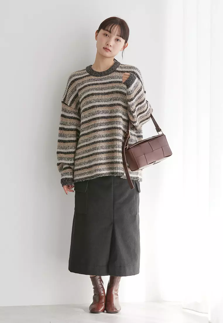 American Holic - Nakajima Patch Flap Tight Skirt