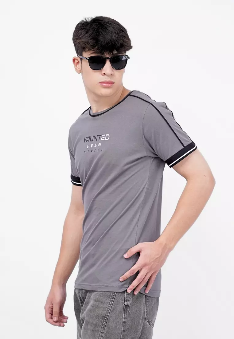 Ryusei Kaos Pria Vaunted Grey