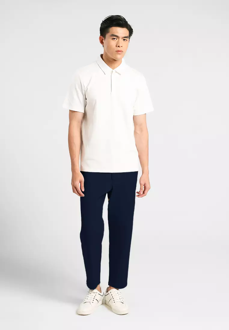 MANZONE - Celana Panjang Ankle Pria Aleey 02 - Navy Warna Navy