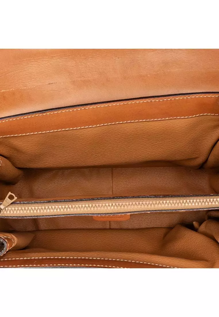 Pre-Loved Celine Macadam Coated Canvas Satchel