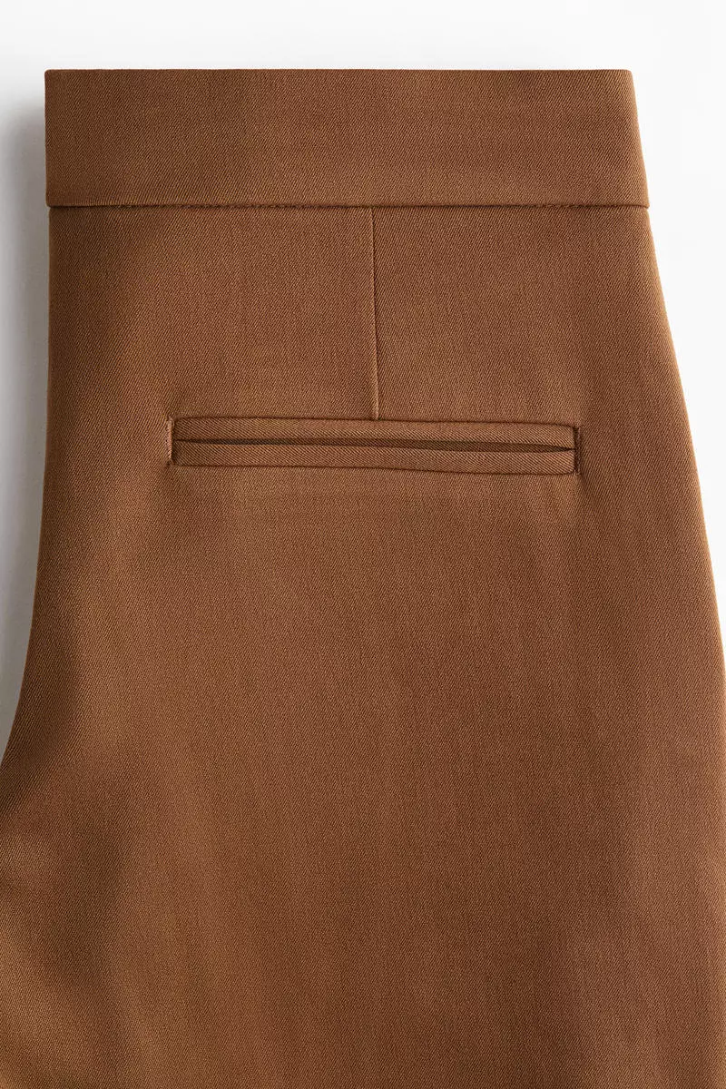 Flared tailored trousers