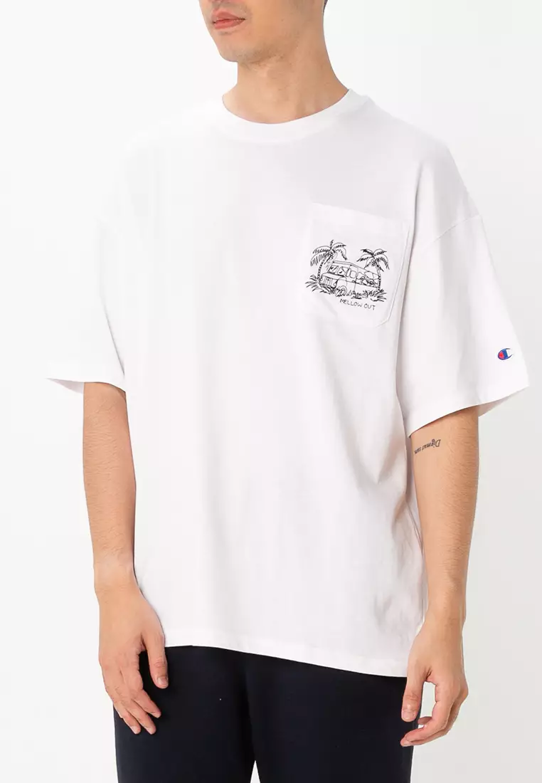 Champion Basic Logo Tee Champion Men's Basic Sleeve Logo Short