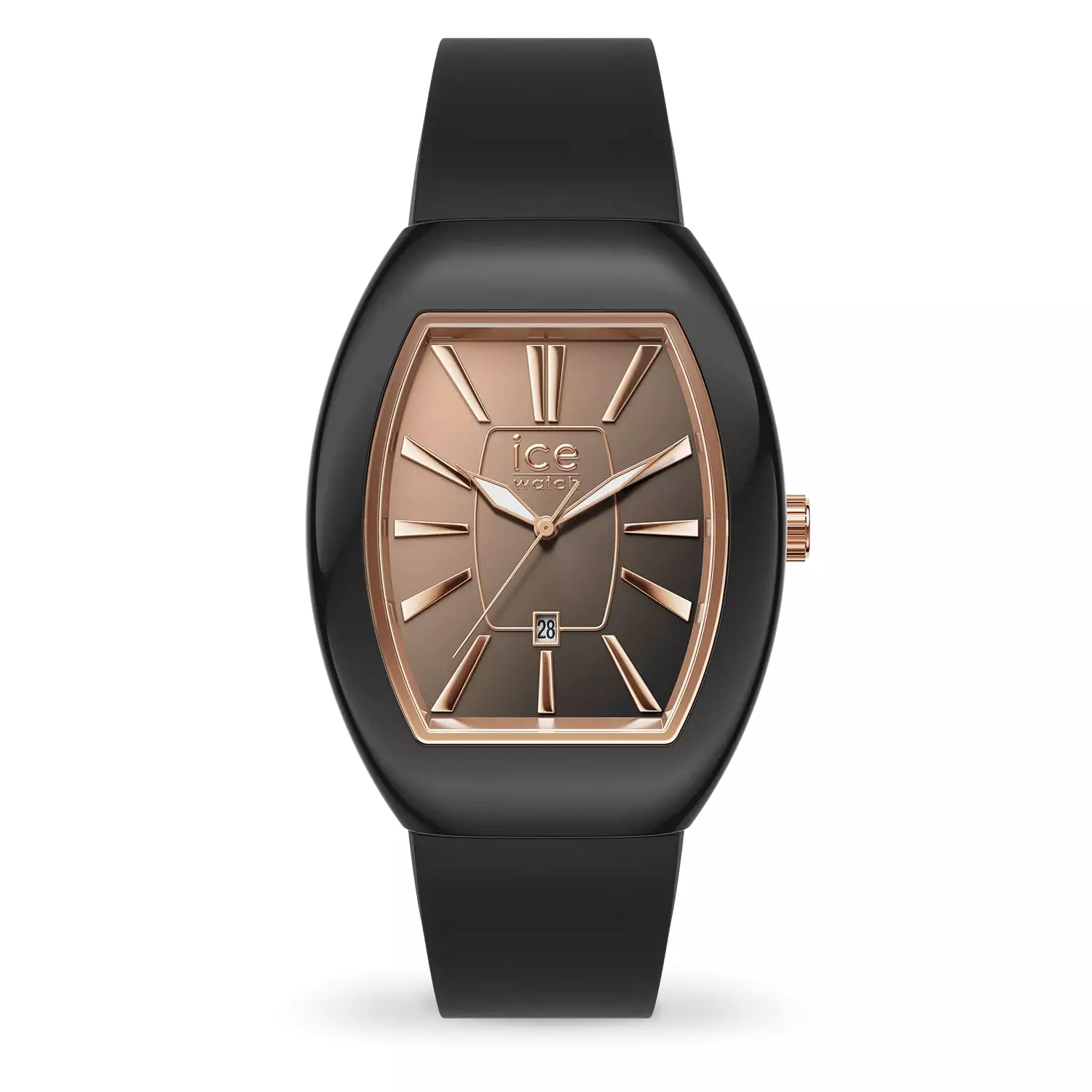 Jam Tangan Wanita Ice Watch ICE Boliday Dome - Black Sunset Rose-Gold 35mm [024032]