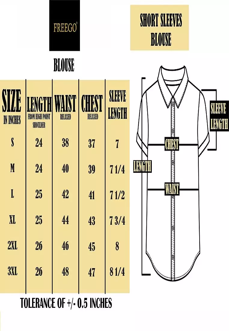 Woven Printed Rayon Short Sleeve Blouse