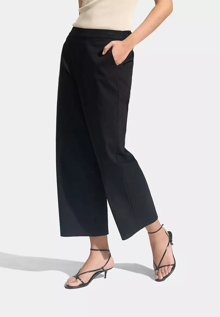 Cozy: Pull Up Straight Leg Trousers