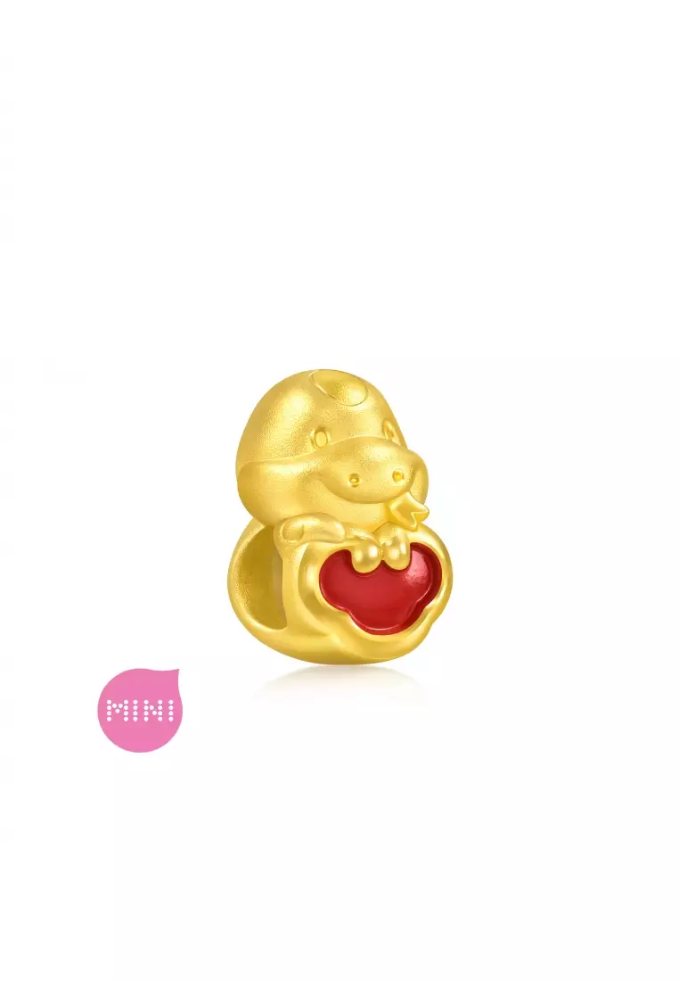 CHOW SANG SANG 999 24K Solid Gold Love Charm Trio Rwanda