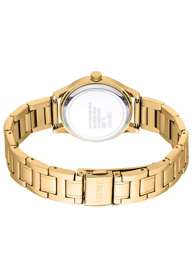 Esprit Skylar Gold Stainless Steel Analog Watch For Women EES1L456M0035