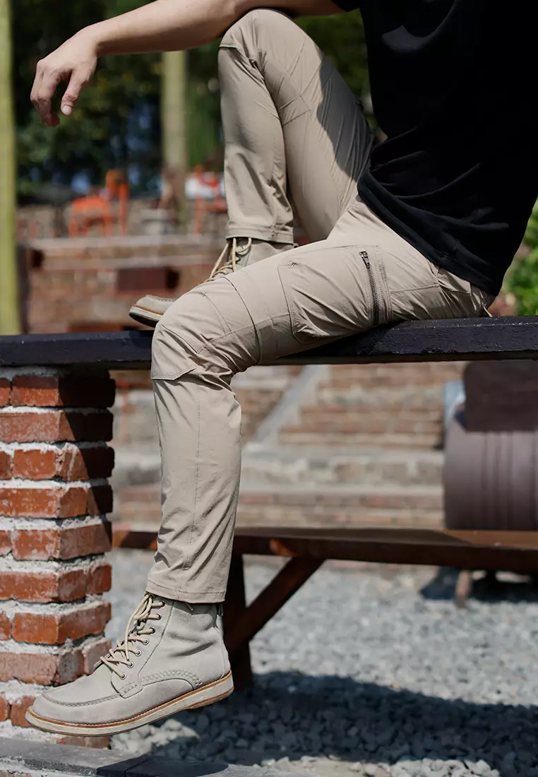 Oxcon Long Pants Cargo 4 WayStretch Nylon Cotton Sandy Beige