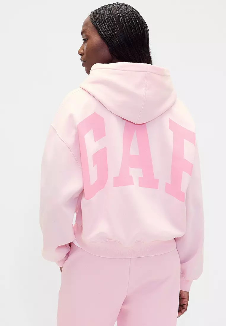 Vintage Soft Crop Logo Hoodie