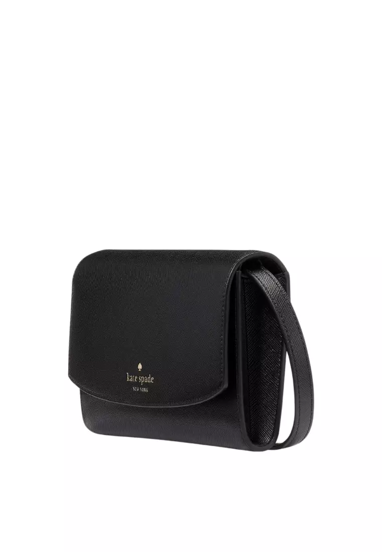Dana Small Flap Crossbody Black 