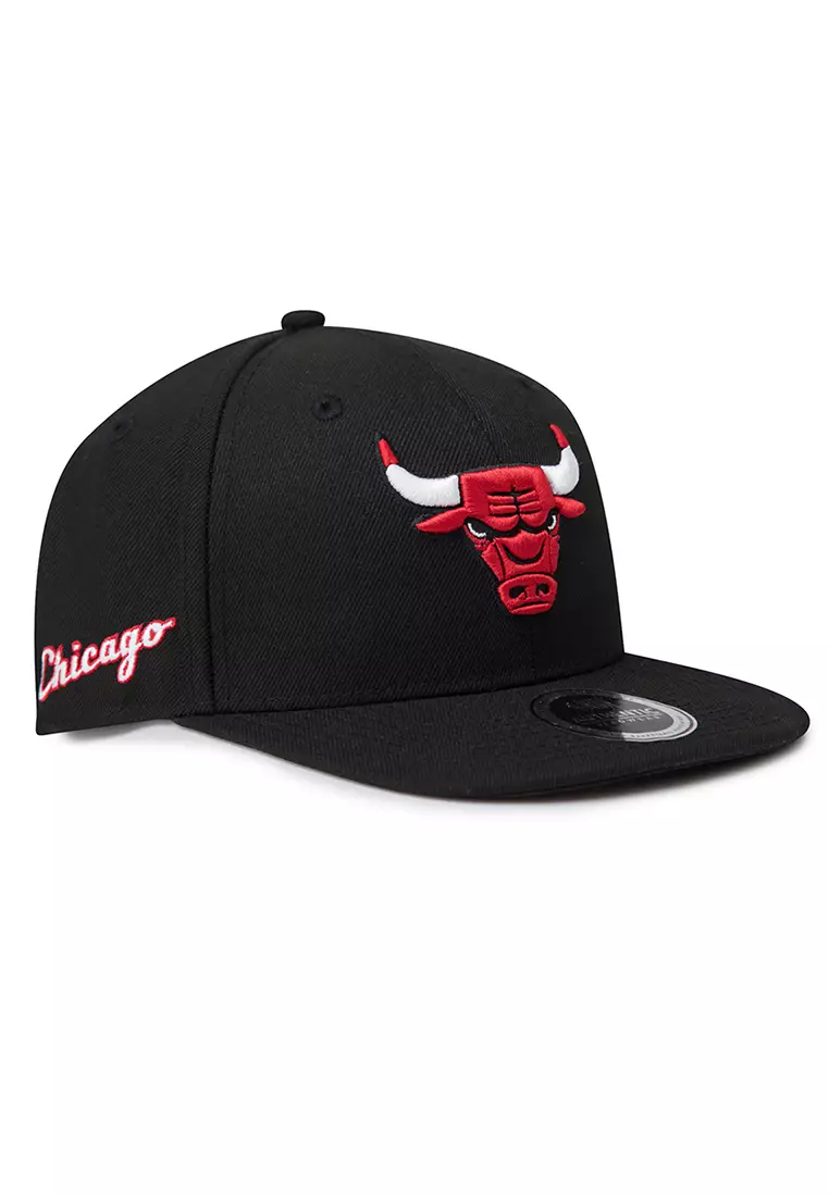 Logo Embroidery Chicago Bulls Mens Flat Flexfit Cap