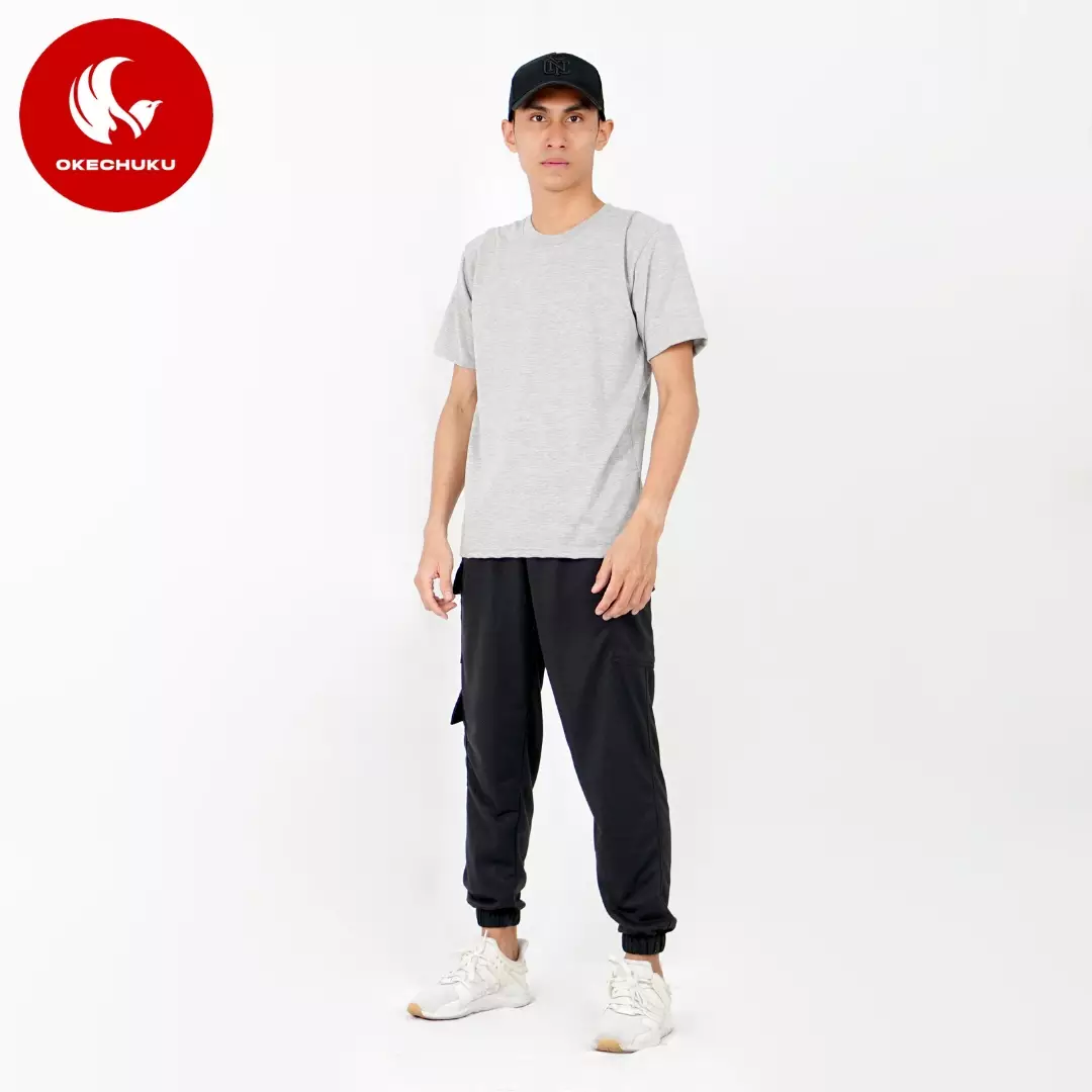 NICE Celana Baggy Pants Celana Jogger Panjang Pria Celana Cargo Jogger Pants Pria - HITAM