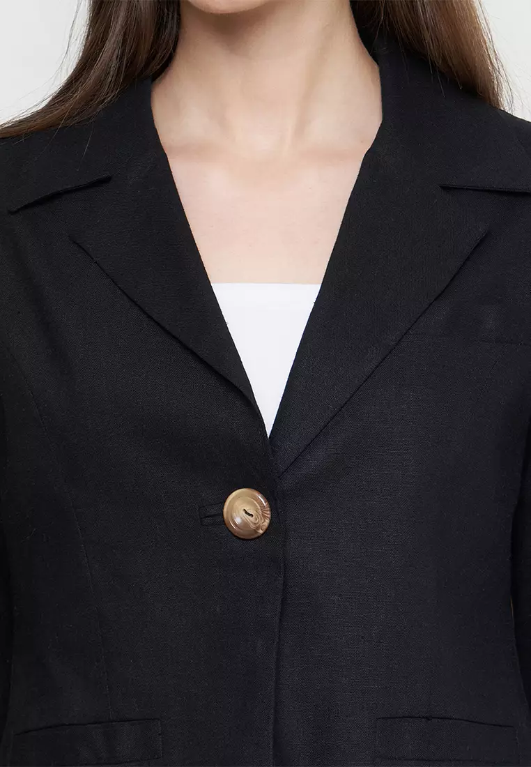 KLA - Setelan Blazer Rok Dawn Black