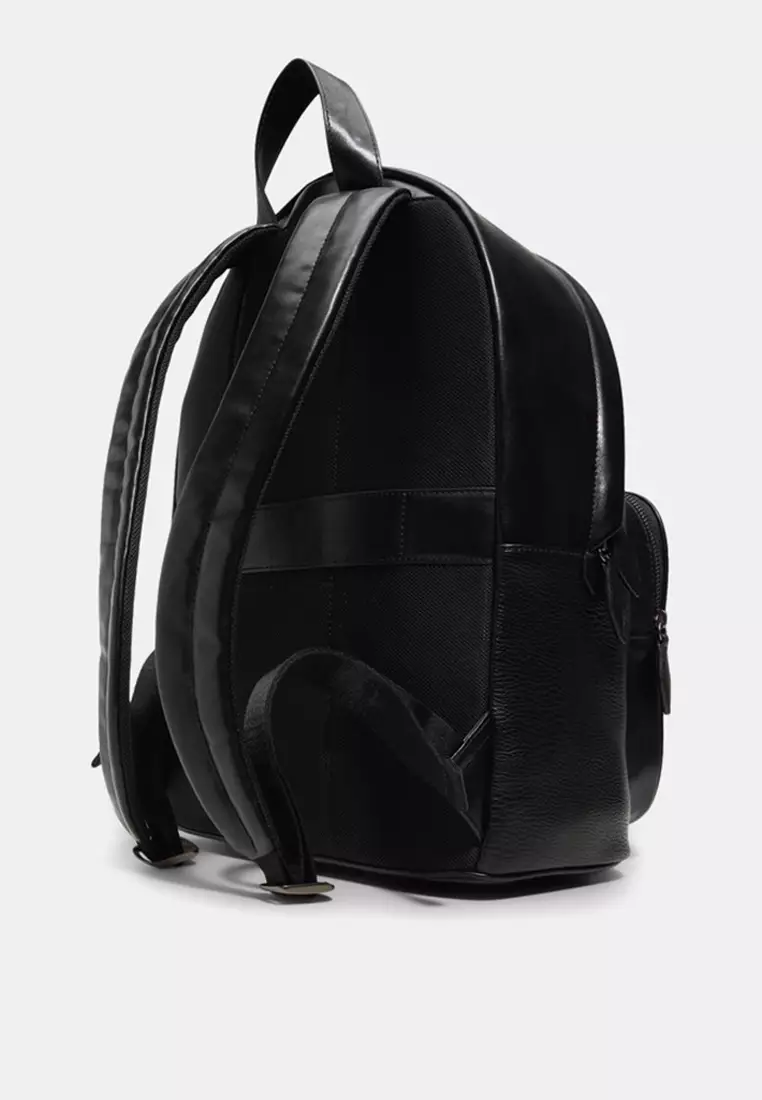 baggu leather backpack stone Recycled Leather Shoulder Bag Stone
