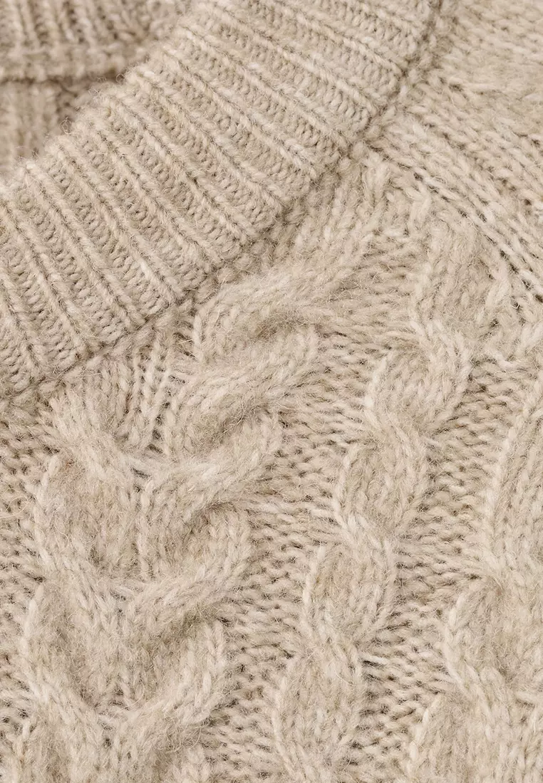 Braided Knitted Sweater