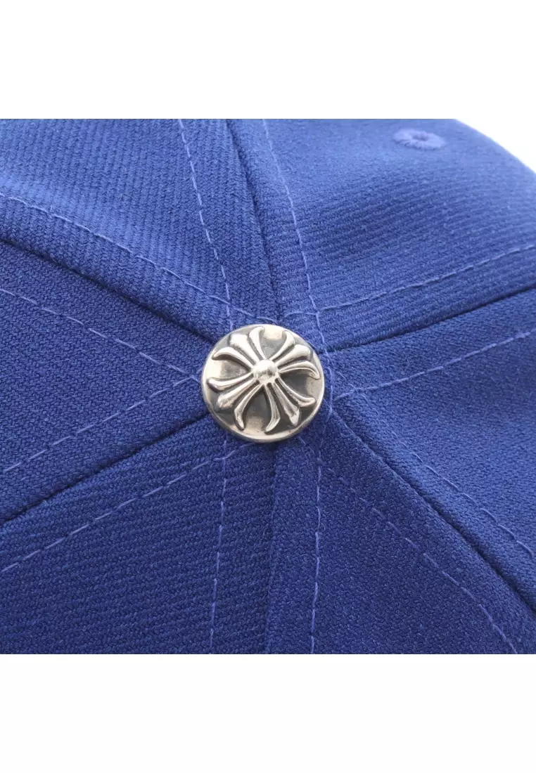 Pre-Loved Chrome Hearts baseball cap logo embroidery blue