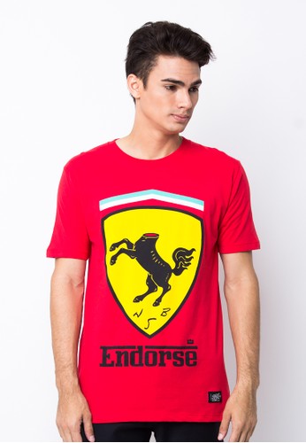 Endorse Tshirt Wl Ferrari Red END-PB016