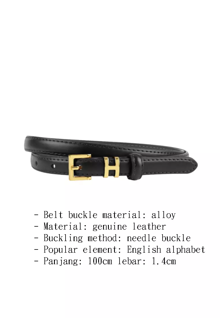 Women's Thin Leather Belt