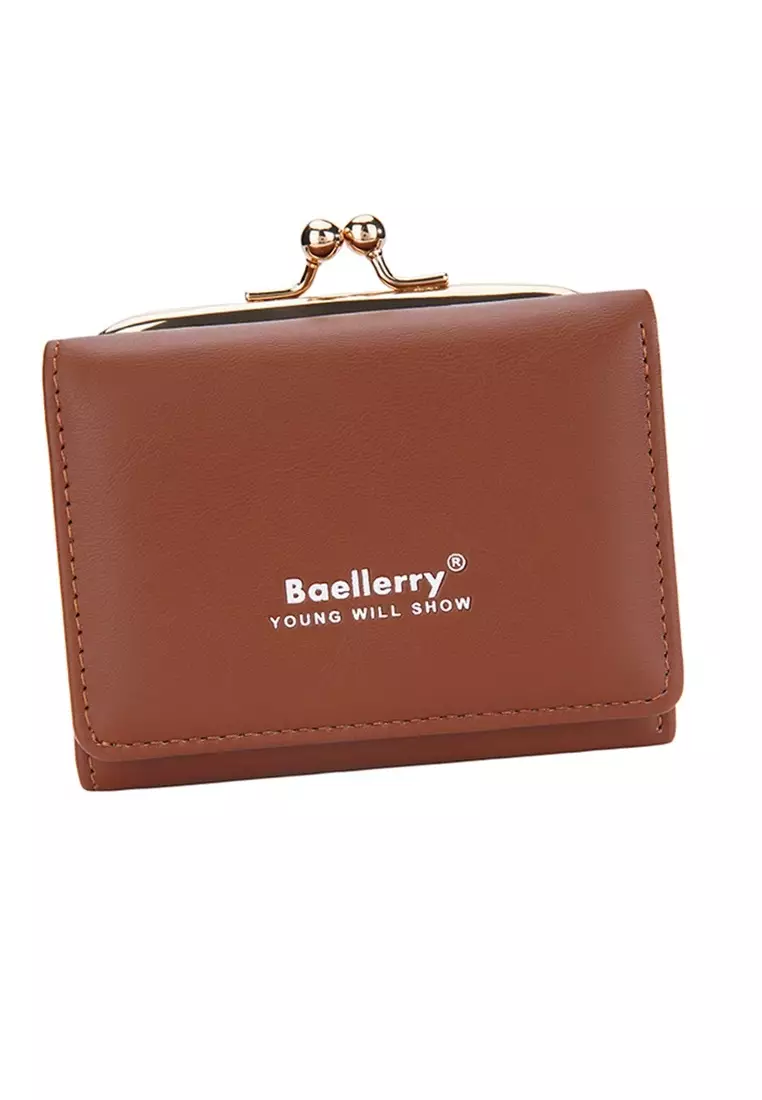 Dompet Wanita Lipat Kecil 2 IN 1 Style Korean Bahan Kulit PU Leather Premium Quality ORIGINAL