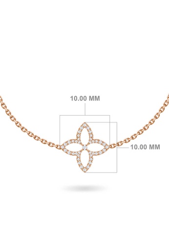 Aquae Jewels white Bracelet Hera Flower 18K Gold and Diamonds - White Gold 310C5AC869ECD9GS_1