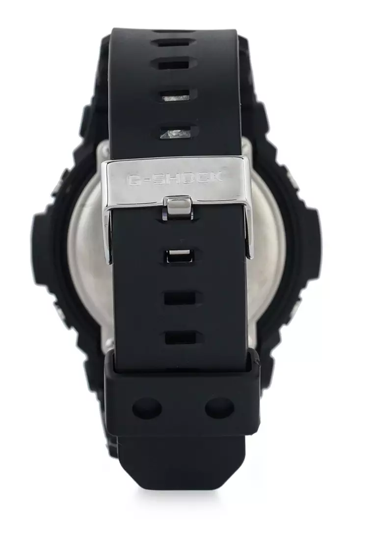 Casio G-SHOCK Jam Tangan Pria - Black Silver - Resin - GAS-100-1ADR
