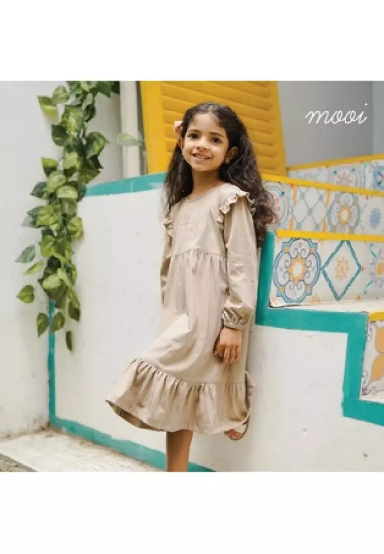 Mooi Dress Anak Gamis Anak Perempuan Raya Collection Madinah Gamis - Lilac