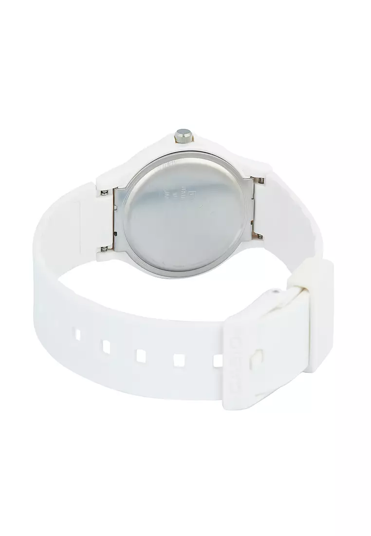 Casio POP Series - Jam Tangan Analog Wanita - White Resin Band - LQ-24B-7B
