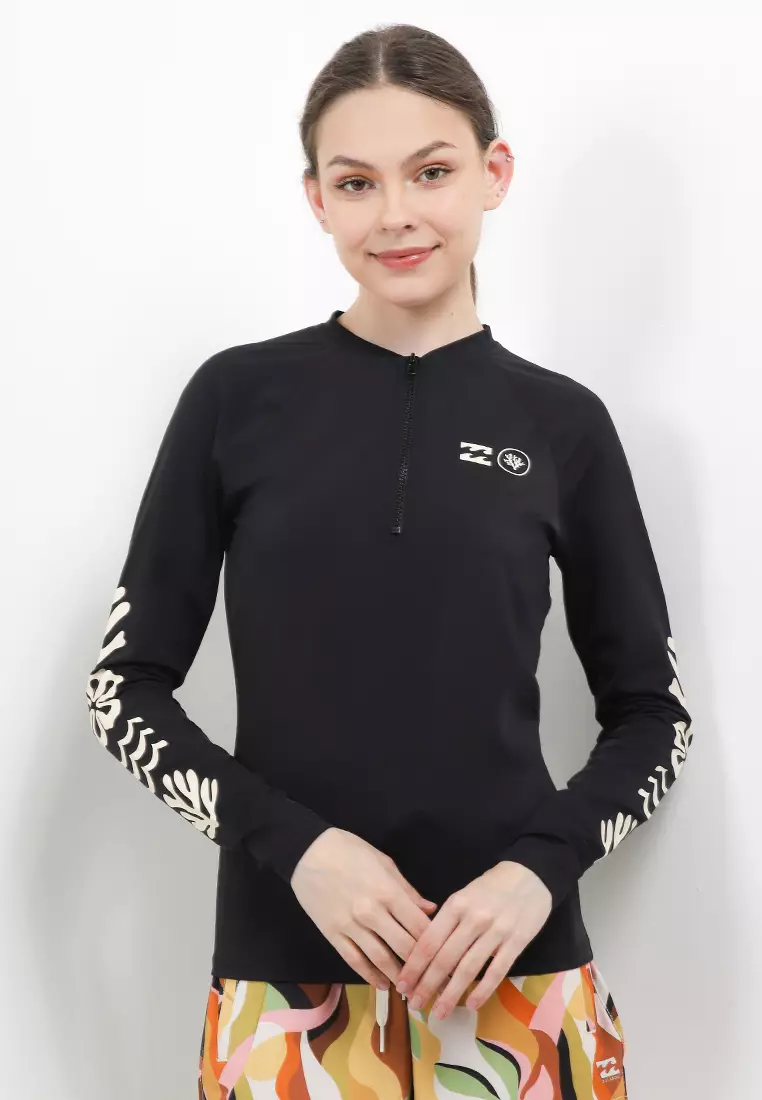 Coral Gardeners - Long Sleeve Zipped Rash Vest for Women