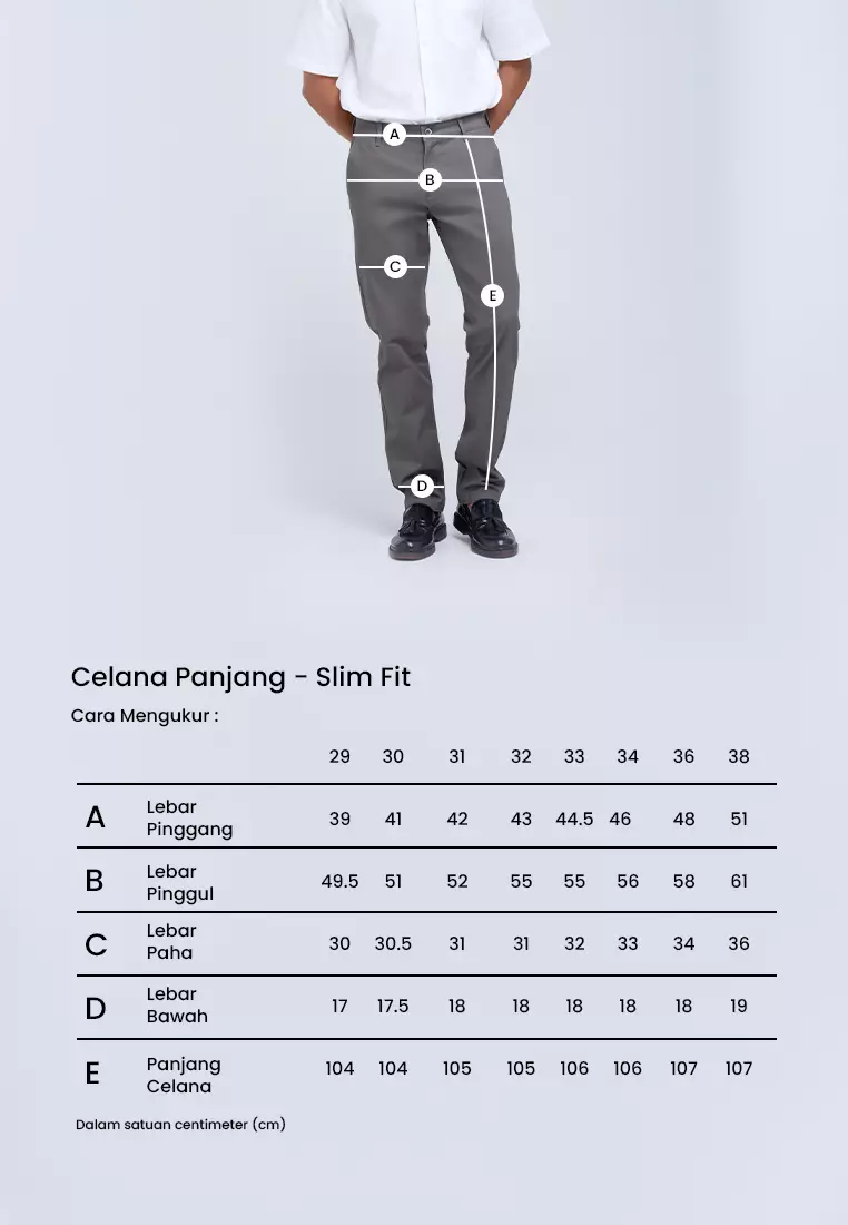 MANZONE - Celana Panjang Chinos Pria Lorenzo 01 Slim Fit - Brown Warna Brown