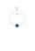 Glamorousky blue Simple Bright Geometric Square Blue Cubic Zirconia Adjustable Bracelet 31D60ACC3AC10FGS_2