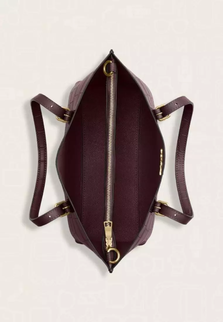 Coach Mollie Tote Bag 25 Merlot