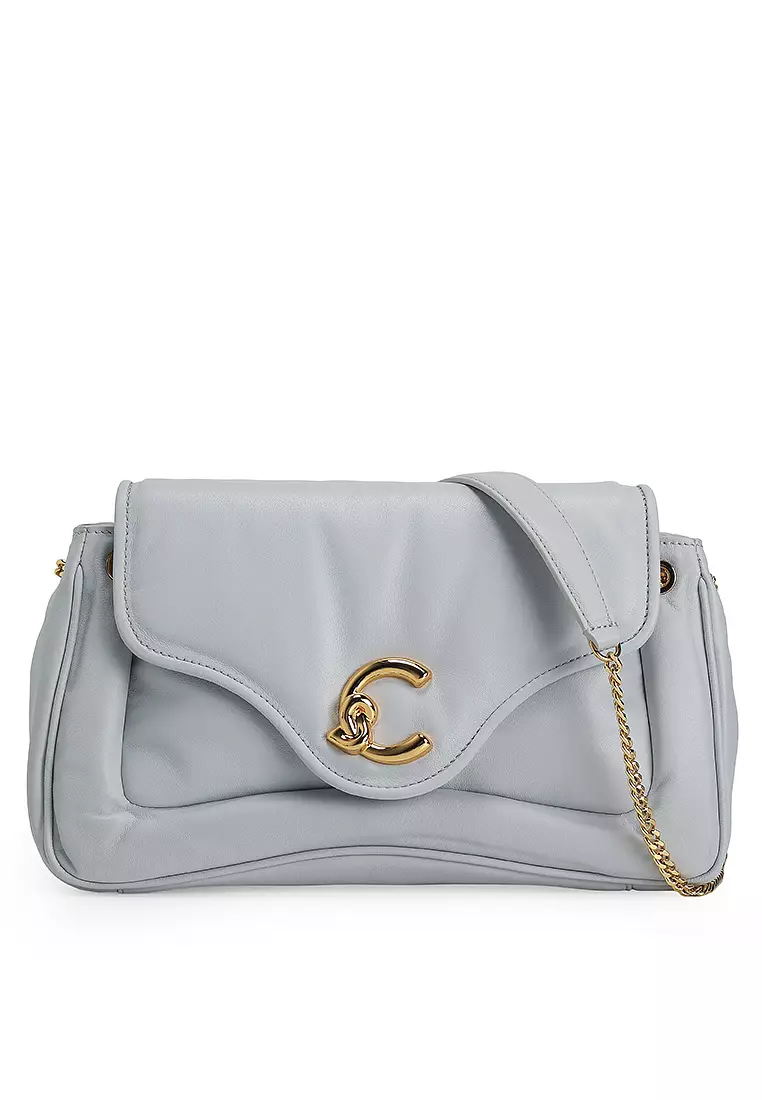 C-Me Fluffy Smooth Medium Shoulder Bag